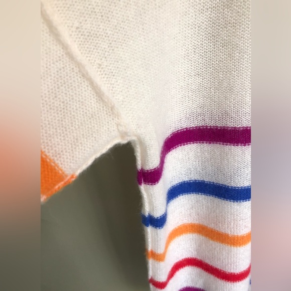 360 Cashmere Stripped Sweater Size: S - Picture 9 of 13